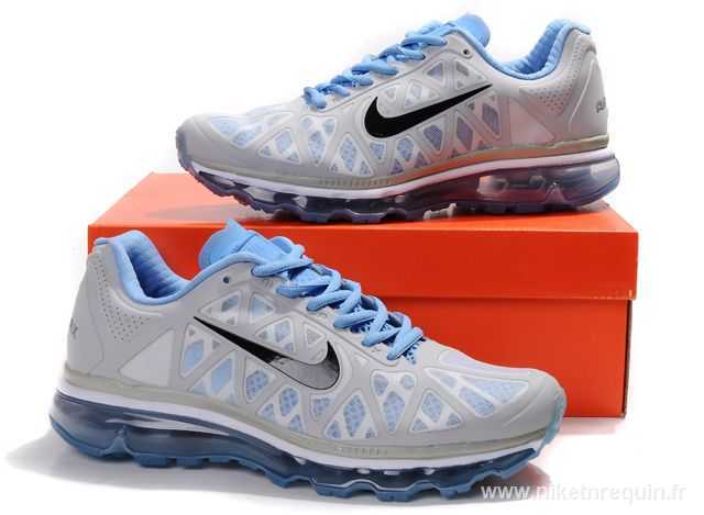 Nike chaussures gris et bleu (1)